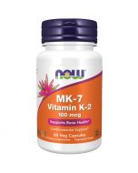 NOW Foods MK-7 Vitamin K-2 100mcg Capsules 60
