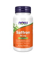 NOW Foods Saffron 50mg Capsules 60