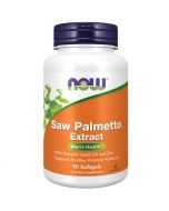 NOW Foods Saw Palmetto Extract with Pumpkin Seed Oil and Zinc 80mg Softgels 90
