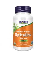 NOW Foods Spirulina Organic 500mg Tablets 100
