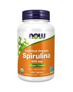 NOW Foods Spirulina Organic 500mg Tablets 200
