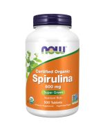 NOW Foods Spirulina Organic 500mg Tablets 500