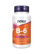 NOW Foods Vitamin B-6 100mg Capsules 100
