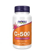 NOW Foods Vitamin C-500 with Rose Hips Tablets 100
