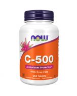 NOW Foods Vitamin C-500 with Rose Hips Tablets 250
