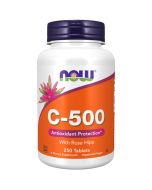 NOW Foods Vitamin C-500 with Rose Hips Tablets 250
