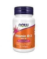 NOW Foods Vitamin D-3 400iu Softgels 180
