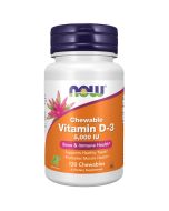 NOW Foods Vitamin D-3 5000iu Chewables 120