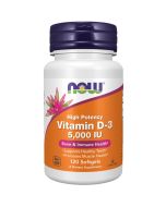 NOW Foods Vitamin D-3 5000iu Softgels 120