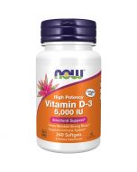 NOW Foods Vitamin D-3 5000iu Softgels 240
