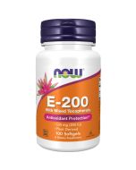 NOW Foods Vitamin E-200 Natural Mixed Tocopherols Gels 100