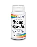 Solaray Zinc and Copper AAC Capsules 60 