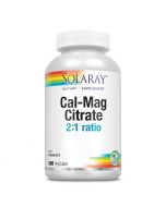 Solaray Cal Mag Citrate 2:1 with Vitamin D3 Capsules 360