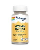 Solaray Vitamin D3 K2 Capsules 120