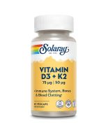 Solaray Vitamin D3 K2 Capsules 60