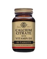 Solgar Calcium Citrate with Vitamin D Tabs 60