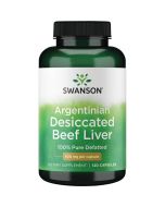 Swanson Argentinian Desiccated Beef Liver 500mg Capsules 120