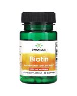 Swanson Biotin 5000mcg Capsules 30