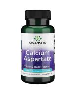 Swanson Calcium Aspartate 200mg Elemental Calcium Capsules 60