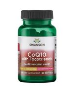 Swanson CoQ-10 100 mg (with 10mg Tocotrienols) Softgels 60