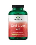 Swanson Cod Liver Oil 700mg Double-Strength Softgels 50