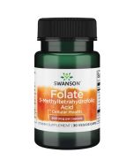 Swanson Folate (5-Methyltetrahydrofolic Acid) 800mcg Capsules 30