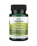 Swanson Full Spectrum Chaga Mushroom 400mg Capsules 60