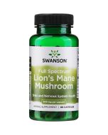 Swanson Full Spectrum Lion's Mane Mushroom 500mg Capsules 60