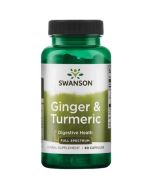 Swanson Ginger & Turmeric Capsules 60