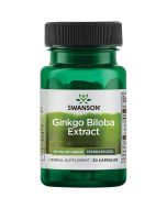 Swanson Ginkgo Biloba Extract 60mg Capsules 30