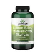 Swanson Lemon Balm Passionflower Skullcap Complex Capsules 180