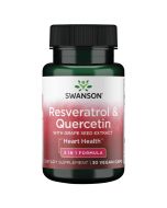 Swanson Resveratrol & Quercetin Capsules 30