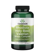 Swanson Rhodiola Holy Basil Valerian Stress Complex Capsules 180