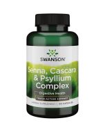 Swanson Senna Cascara & Psyllium Complex Capsules 90