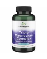 Swanson Triple Magnesium Complex 400mg Capsules 100