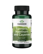 Swanson Turmeric Hawthorn and Cayenne Capsules 60