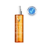 Vichy Captial Soleil Cell Protect Oil SPF50+ 200ml is recommended by dermatologists
