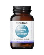 Viridian Bilberry with Eyebright Extract Veg Caps 30