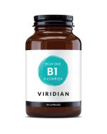 Viridian HIGH ONE Vitamin B1 with B-Complex Veg Caps 30
