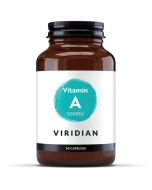 Viridian Vitamin A 5000IU Capsules 60