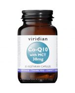 Viridian Co-enzyme Q10 30mg with MCT Veg Caps 30