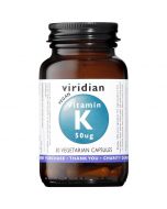 Viridian Vitamin K 50ug Veg Caps 30