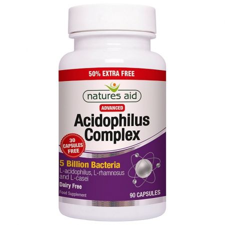 Nature's Aid Acidophilus Complex 5 Billion Caps 90 | Landys Chemist