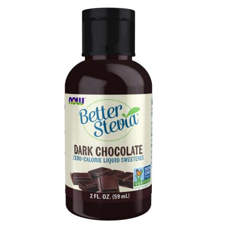 NOW Foods Better Stevia Liquid Dark Chocolate 59ml | Landys Chemist