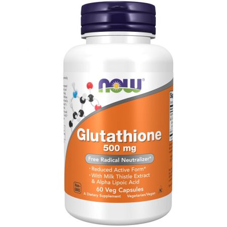 NOW Foods Glutathione + Milk Thistle Extract & Alpha Lipoic Acid ...