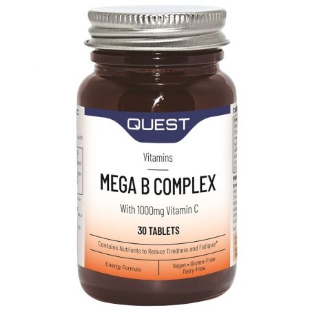 Quest Vitamins Mega B Complex (+1000mg Vit C) Tabs 30 | Landys Chemist